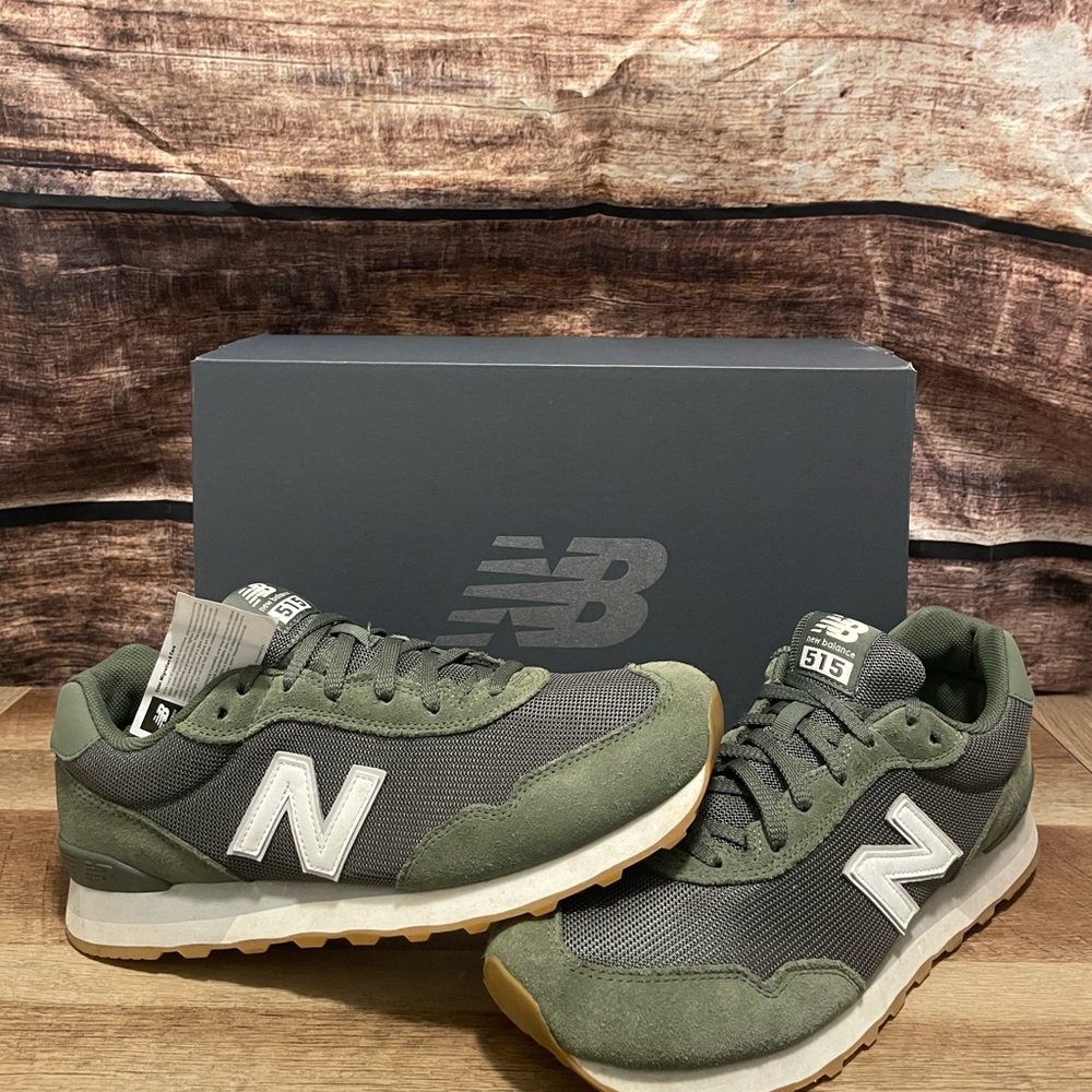 New Balance Olive Green Retro Running Shoes